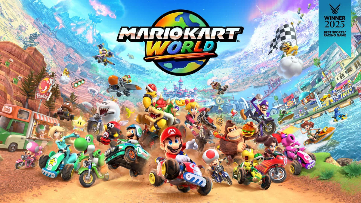 Arte oficial de Mario Kart World para Nintendo Switch