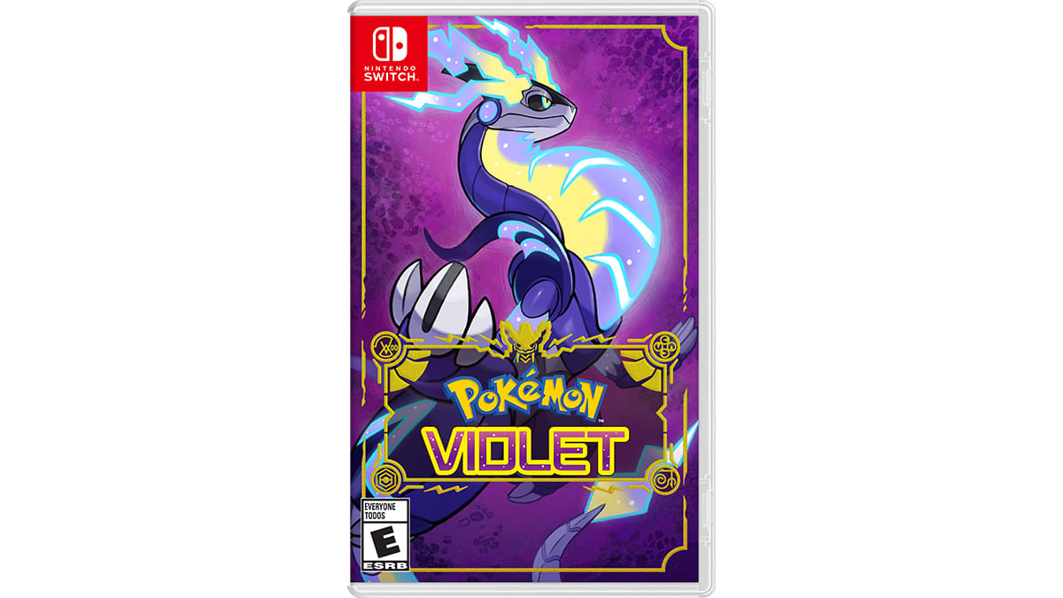 Arte oficial de Pokémon Violet para Nintendo Switch