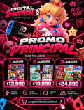 Promo Digital Switch: 3 juegos más 2 regalos por $24.990