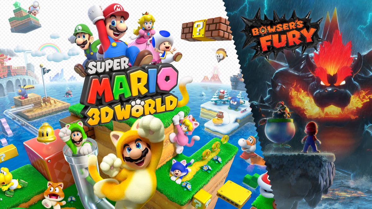 Arte oficial de Super Mario 3D World + Bowser's Fury para Nintendo Switch