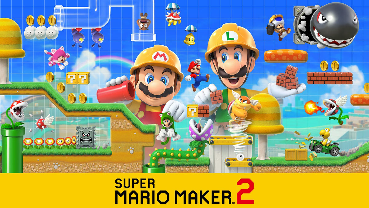 Arte oficial de Super Mario Maker 2 para Nintendo Switch